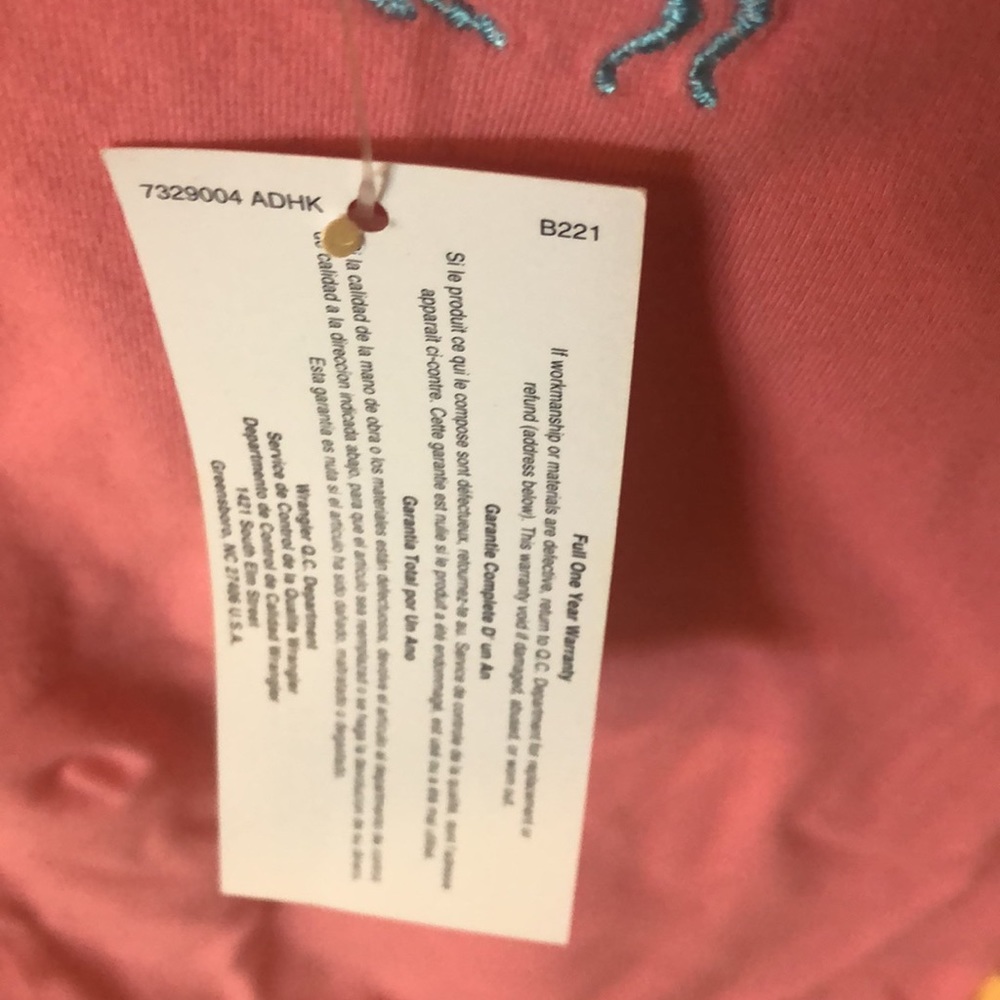 Vintage Aura by Wrangler Long Sleeve Pink Tee - Picture 4 of 6
